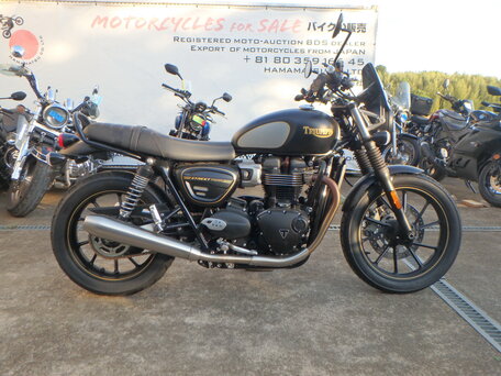 2022 Triumph Street Twin, чёрный, 850000 рублей, вид 2