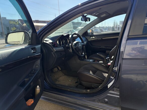 2008 Mitsubishi Lancer X, синий, 650000 рублей - вид 4