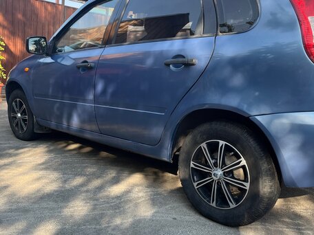 2007 Lada (ВАЗ) Kalina I, синий, вид 3