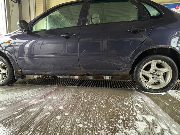 2008 Lada (ВАЗ) Kalina I, синий, 130000 рублей - вид 6