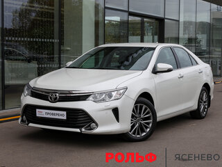 2017 Toyota Camry VII (XV50) Рестайлинг, белый, 2198000 рублей, вид 1