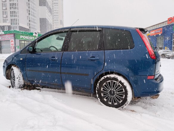 2008 Ford C-MAX I Рестайлинг, синий, 510000 рублей - вид 3