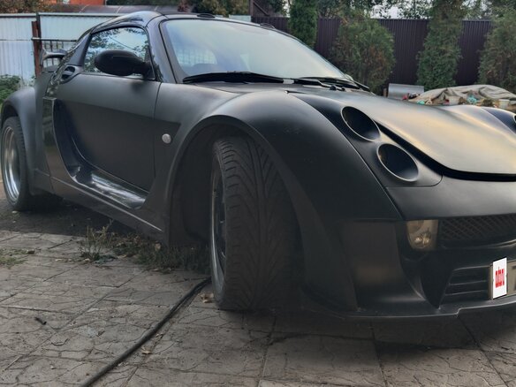 2003 Smart Roadster, чёрный, 900000 рублей