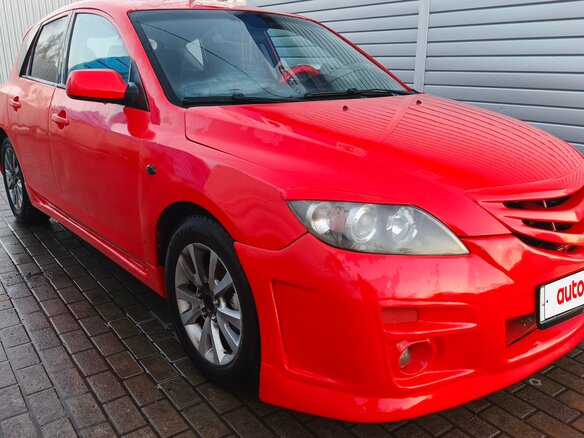 2007 Mazda 3 I (BK) Рестайлинг, красный, 340000 рублей - вид 2