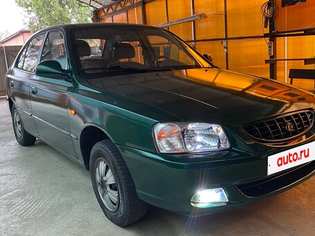 2003 Hyundai Accent II, зелёный, 300000 рублей, вид 2