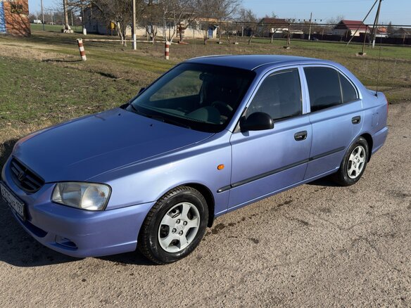 2004 Hyundai Accent ТагАЗ II, фиолетовый, 505000 рублей