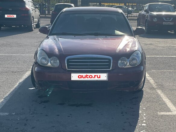 2007 Hyundai Sonata ТагАЗ IV (EF) Рестайлинг, красный, 250000 рублей - вид 1