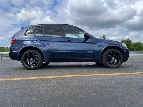 2013 BMW X5 40d II (E70) Рестайлинг, синий, 1850000 рублей - вид 4