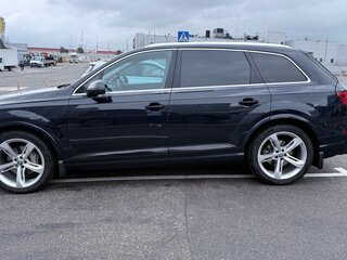 2017 Audi Q7 II (4M), синий, 3780000 рублей, вид 4