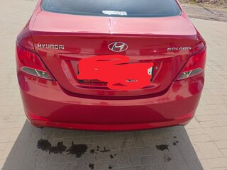 2014 Hyundai Solaris I Рестайлинг, красный, 755000 рублей, вид 3