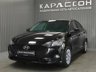 2021 Hyundai Solaris II Рестайлинг, чёрный, 1419000 рублей, вид 1