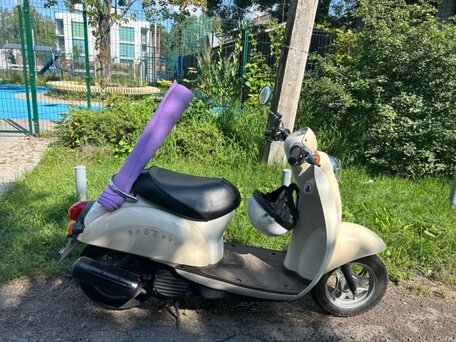 1997 Honda Crea Scoopy, бежевый, 77000 рублей, вид 1