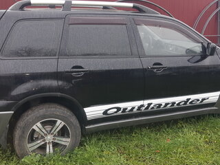 2007 Mitsubishi Outlander I, чёрный, 650000 рублей, вид 3