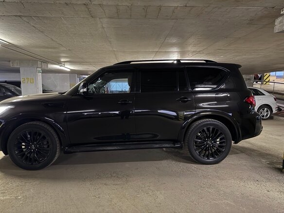 2019 Infiniti QX80 I Рестайлинг 2, чёрный, 7900000 рублей - вид 10