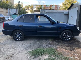 2007 Hyundai Accent ТагАЗ II, синий, 340000 рублей, вид 1