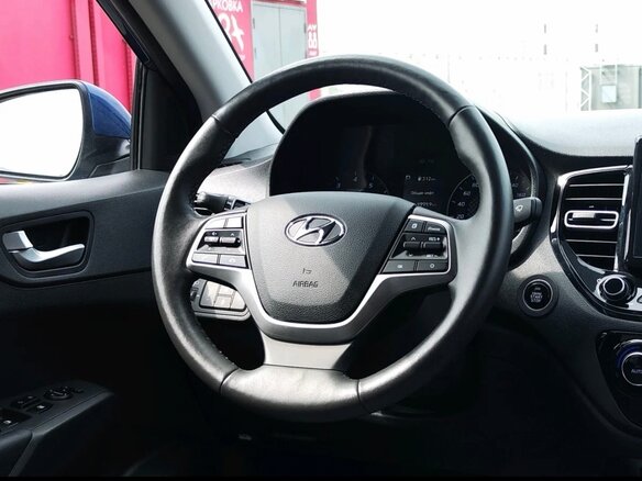 2022 Hyundai Solaris II Рестайлинг, синий - вид 8