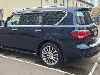 2017 Infiniti QX80 I Рестайлинг, синий, 3200000 рублей, вид 4