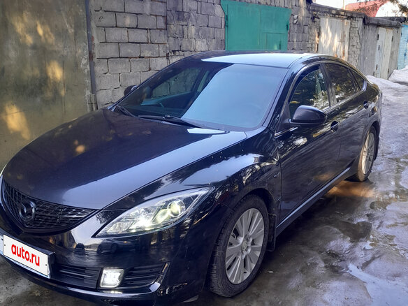 2007 Mazda 6 II (GH), чёрный, 650000 рублей