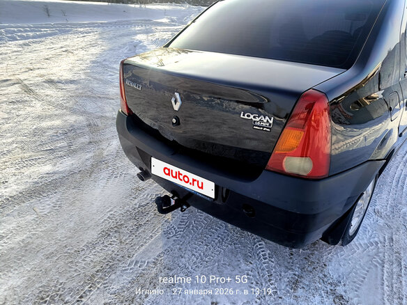 2009 Renault Logan I, чёрный, 280000 рублей - вид 3