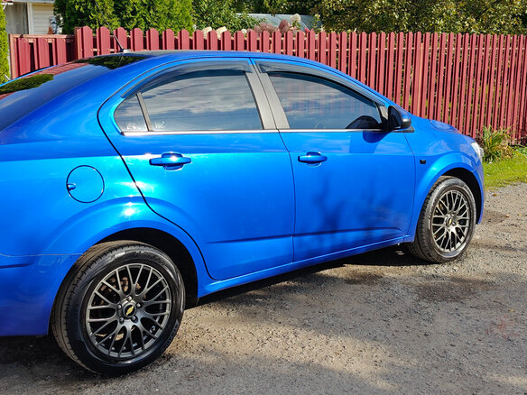 2013 Chevrolet Aveo II, синий, 830000 рублей - вид 1