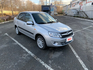 2014 Lada (ВАЗ) Granta I, серебристый, 615000 рублей, вид 4