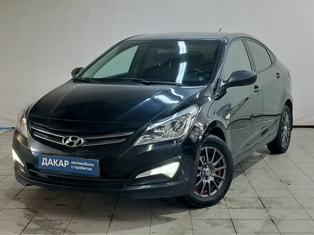 2014 Hyundai Solaris I Рестайлинг, чёрный, 530000 рублей, вид 1