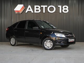 2014 Lada (ВАЗ) Granta I, чёрный, 469000 рублей, вид 2