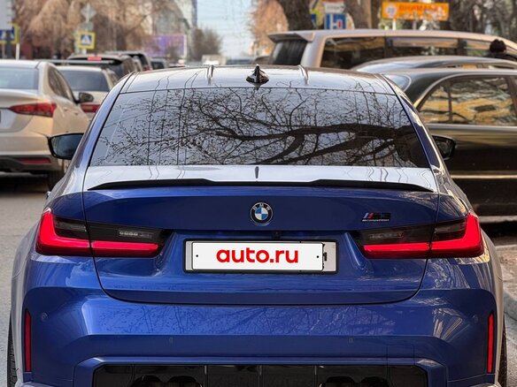 2021 BMW M3 Competition Package VI (G80), синий, 8200000 рублей - вид 4