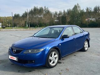 2006 Mazda 6 I (GG) Рестайлинг, синий, 300000 рублей, вид 1