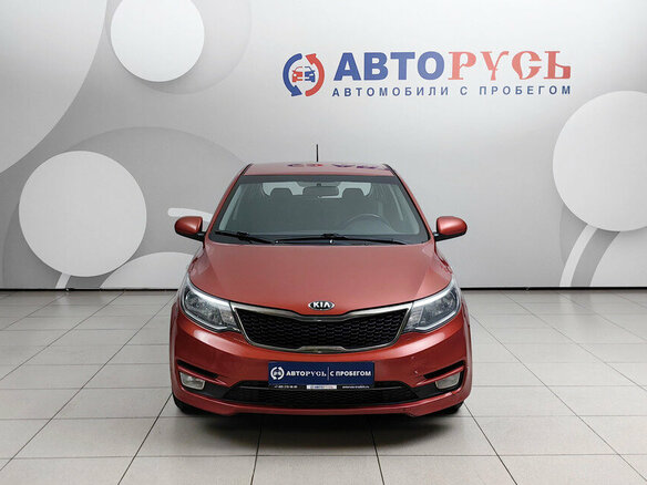 2016 Kia Rio III Рестайлинг, красный, 1035000 рублей - вид 2