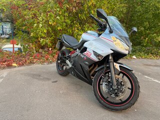 2013 Kawasaki ER-4F (Ninja 400R), серый, 355000 рублей, вид 4