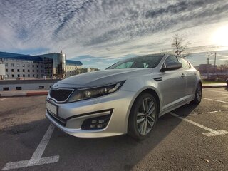 2014 Kia Optima III Рестайлинг, серебристый, 1175000 рублей, вид 2