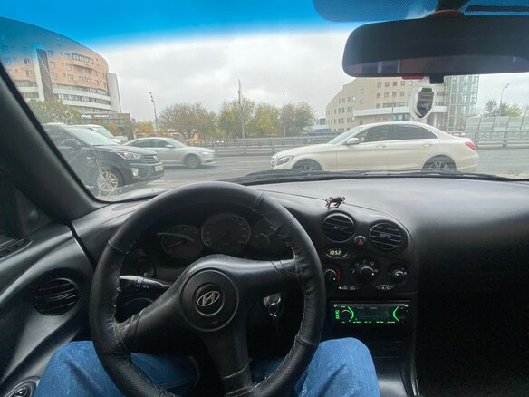 1998 Hyundai Coupe I (RD), чёрный, 350000 рублей - вид 6