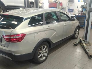 2019 Lada (ВАЗ) Vesta SW Cross I, бежевый, 921000 рублей, вид 3