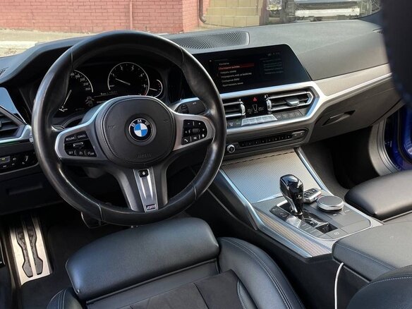 2019 BMW 3 серии 320d xDrive VII (G2x), синий, 3500000 рублей - вид 6