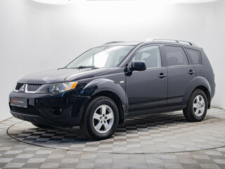 2008 Mitsubishi Outlander II, чёрный, 1084000 рублей, вид 1