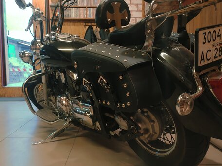 2008 Yamaha XVS1100, чёрный, 650000 рублей, вид 2