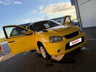 2011 Lada (ВАЗ) Kalina Sport I, жёлтый, 300000 рублей, вид 2