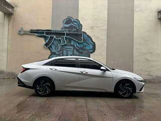 2023 Hyundai Elantra N Line VII (CN7) Рестайлинг, белый, 1450000 рублей, вид 3