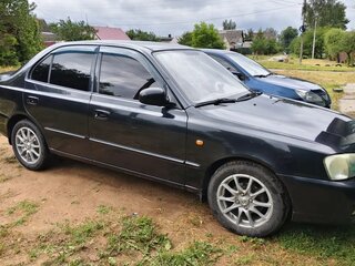 2009 Hyundai Accent ТагАЗ II, чёрный, 390000 рублей, вид 3