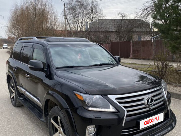 2012 Lexus LX 570 III Рестайлинг, чёрный, 3500000 рублей - вид 1