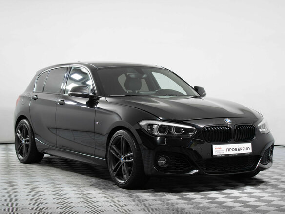 2018 BMW 1 серии 118i II (F20/F21) Рестайлинг 2, чёрный - вид 2
