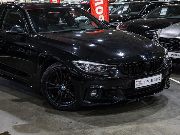 2017 BMW 4 серии Gran Coupe 440i F32/F33/F36 Рестайлинг, чёрный, 3123450 рублей - вид 4