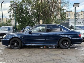 2008 Hyundai Sonata ТагАЗ IV (EF) Рестайлинг, синий, 209000 рублей, вид 5