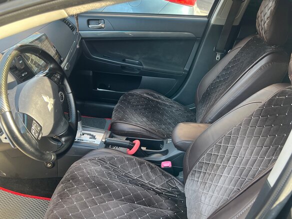 2008 Mitsubishi Lancer X, чёрный, 777777 рублей - вид 9