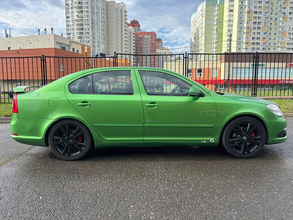 2012 Skoda Octavia RS II Рестайлинг, зелёный - вид 2