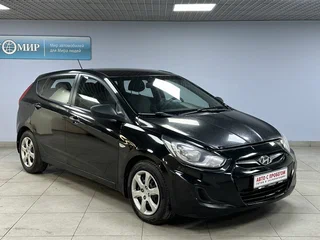 2012 Hyundai Solaris I, чёрный, 771000 рублей, вид 3