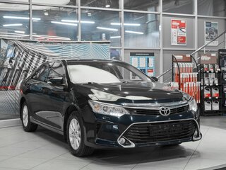 2016 Toyota Camry VII (XV50) Рестайлинг, синий, 1899000 рублей, вид 3