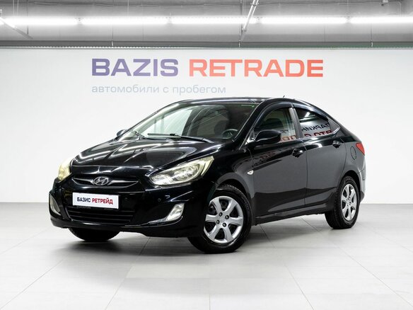 2011 Hyundai Solaris I, чёрный