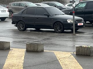 2008 Hyundai Accent ТагАЗ II, чёрный, 280000 рублей, вид 4